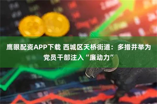 鹰眼配资APP下载 西城区天桥街道：多措并举为党员干部注入“廉动力”