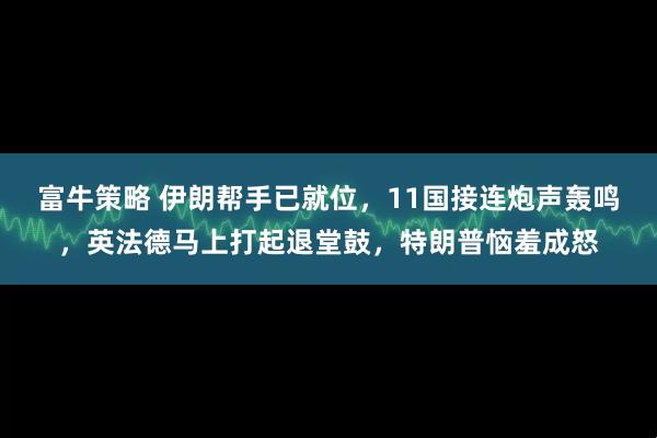 富牛策略 伊朗帮手已就位，11国接连炮声轰鸣，英法德马上打起退堂鼓，特朗普恼羞成怒